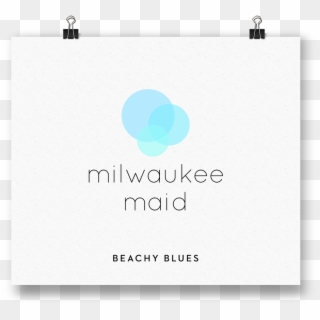 Beachy Blues Modern Logo Design For Milwaukee Maid - Envelope Clipart