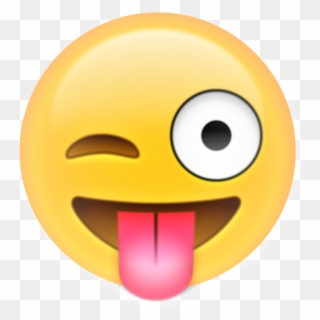 How To Draw Emojis Winking With Tongue Out Face Drawing - Wink Tongue Emoji Clipart