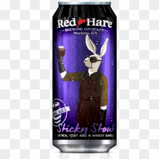 Whiskey Barrel Aged Oatmeal Stout Rare Hare No2 Can - Red Hare Brewing Clipart