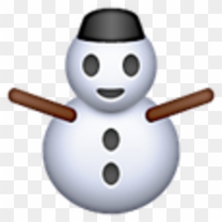 Snowman - Iphone Christmas Emoji Png Clipart