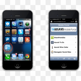 Azurati Mobile Portal For Html5 Mobile Applications2 - Iphone 4 Clipart