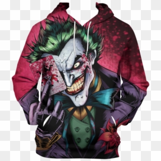 Joker Comic Pullover Hoodie - Joker Comic Face Clipart