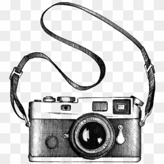 Picture Freeuse Stock Clipart Camera Black And White - Camera Drawing Png Transparent Png