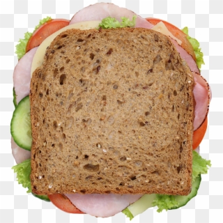 Sandwich - Sandwich From Top Png Clipart