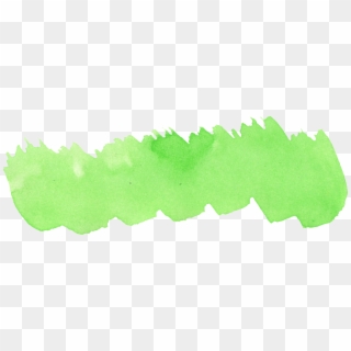Brush Clipart Green - Green Watercolor Clipart - Png Download