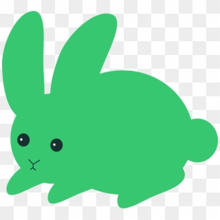 Big Image - Green Bunny Clipart - Png Download