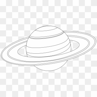 This Free Icons Png Design Of Saturn Outline For Coloring Clipart