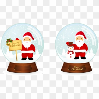 Free Vector Vector Santa Christmas Snowballs - Merry Christmas Dp For Whatsapp Clipart