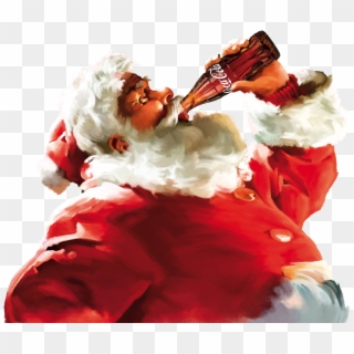 From One Fan Of Christmas And Marketing To Another, - Santa Claus Drinking Coke Clipart