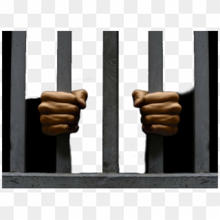 Prison Bars Transparent Background - Jail Bars Black Hands Clipart