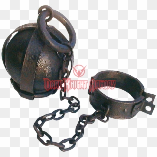 Prison Dungeon Ball And Chain Leg Shackles - Ball And Chain Clipart