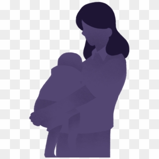 In Jail, The Women Imprisoned With Their Children Are - Silhouette Clipart