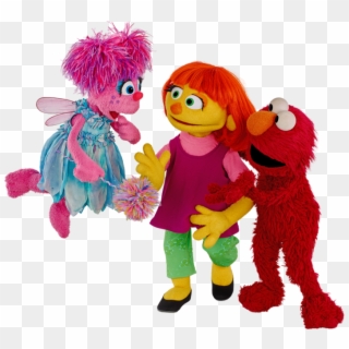The Puppet In The Middle Of The Photo, "julia\ - Julia Sesame Street Puppet Clipart