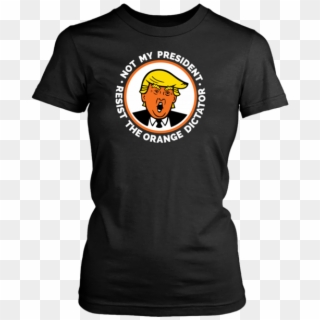 Resist The Orange Face Dictator Potus Donald Trump - Souvenir De La Banda Metálica Clipart