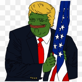 Geotus's Face After Firing Off That Scorching Tweet - Donald Trump Pepe Flag Clipart
