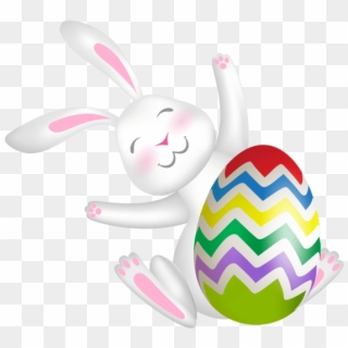Download Easter Bunny With Egg Png Images Background - Domestic Rabbit Clipart