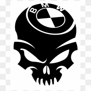 Stickers Skull Bmw - Bmw Skull Logo Clipart