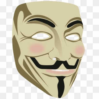 Face, Mask, Funny, Fear, Anonymous Mask Icons Png - Guy Fawkes Mask Png Clipart