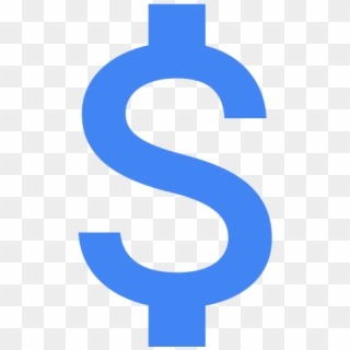 Money Sign Blue Clipart