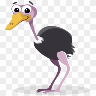 Funny Ostrich Clipart Pic - Ostrich Clipart Png Transparent Png