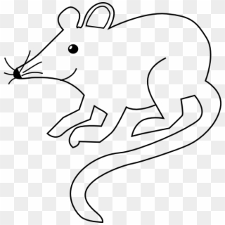 Rat Clipart 2 Mouse - Rat Black And White Clip Art - Png Download