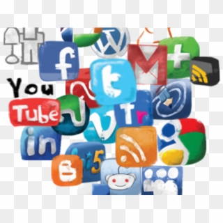 Social Media Icons Clipart New Media - Clipart Social Media Png Transparent Png