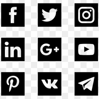 Solid Social Media Logos - Logo Sosial Media Png Clipart