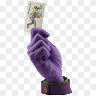 Joker Calling Card Statue - Joker Calling Card Hand Statue Clipart