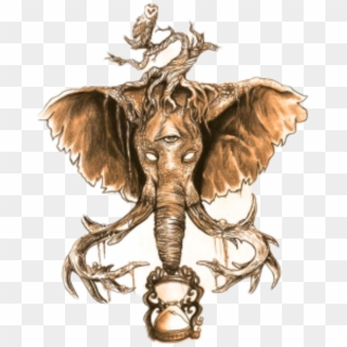#remixit #dailysticker #animal #kingdom #elephant #owl - Elephant With Third Eye Drawing Clipart
