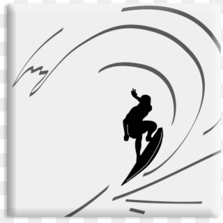 Surfer - > - Silhouette Clipart