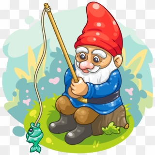 Garden Gnome - Cartoon Clipart