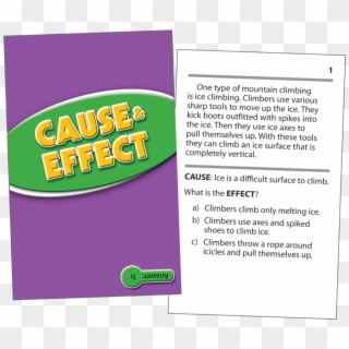 Cause & Effect Practice Cards Green Level Alternate - Paper Clipart