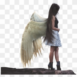 #humananimal #girl #bird #wings #mistic #fantasy #ftestickers - Girl With Bird Wings Clipart