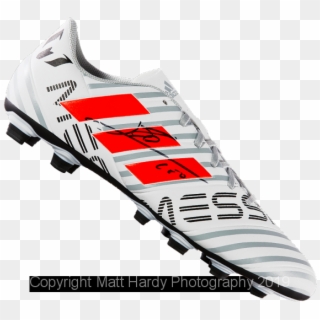 Lionel Messi Signed Boot - Ski Binding Clipart