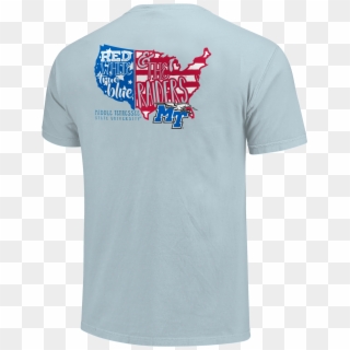 Red White & True Blue Raiders Comfort Colors Shirt - Campus Map T Shirt Clipart