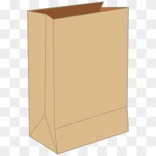 Brown Paper Grocery Bag - Bolsa De Papel Vector Png Clipart