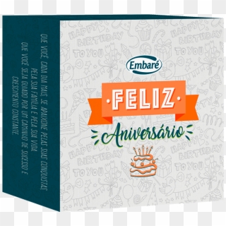 Caixa Com Caramelos Sortidos "feliz Aniversário" 250g - Embare Clipart