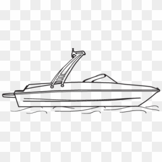 Drawn Boat Ski Boat - Launch Clipart