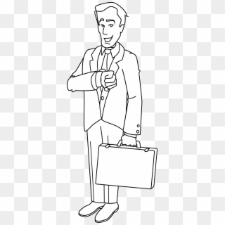Businessman Clipart Business Person - Businessman Clipart Black And White - Png Download