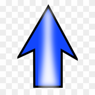 Arrow Up Blue Pointing Direction Symbol Sign - Blue Arrow Pointing Up Clipart