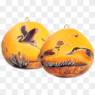 Holiday Bird Gourd O - Earrings Clipart