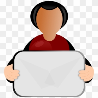 Persona Alerta Png - Person Holding Sign Clipart Transparent Png