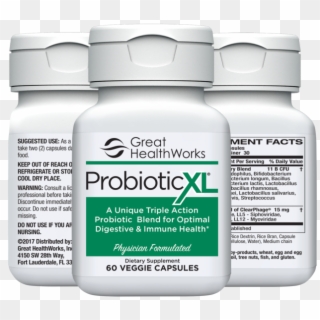 Probiotic Xl Formulated For Optimal Digestive & Immune - Probiotic Xl Clipart