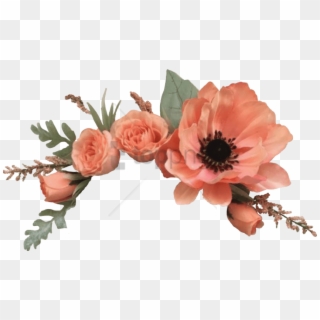 Free Png Transparent White Flower Crown Png Image With - Orange Flower Crown Png Clipart