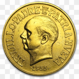 1955 Dominican Republic Gold 30 Pesos Trujillo Era - Krugerrand 1 Oz Clipart