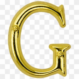 Letter G Pin, Gold - Letter G Gold Png Clipart
