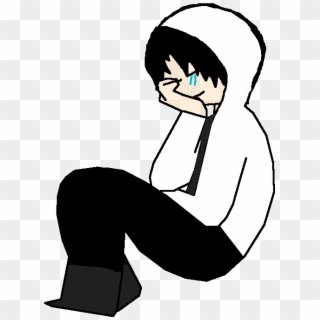 Sad And Lonely - Sitting Clipart