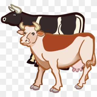 Free Clipart Of A Pair Of Cows - Sapi Vektor - Png Download