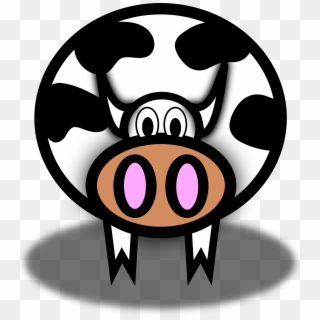 Funny Cow Cartoon Drawing - Cow Tongue Clipart - Png Download