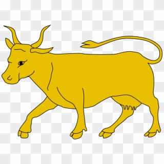 This Free Icons Png Design Of Bull 3 - Yellow Cow Clipart Transparent Png
